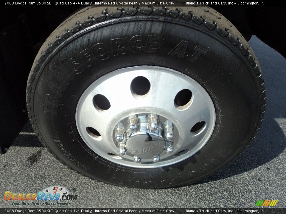 2008 Dodge Ram 3500 SLT Quad Cab 4x4 Dually Inferno Red Crystal Pearl / Medium Slate Gray Photo #22