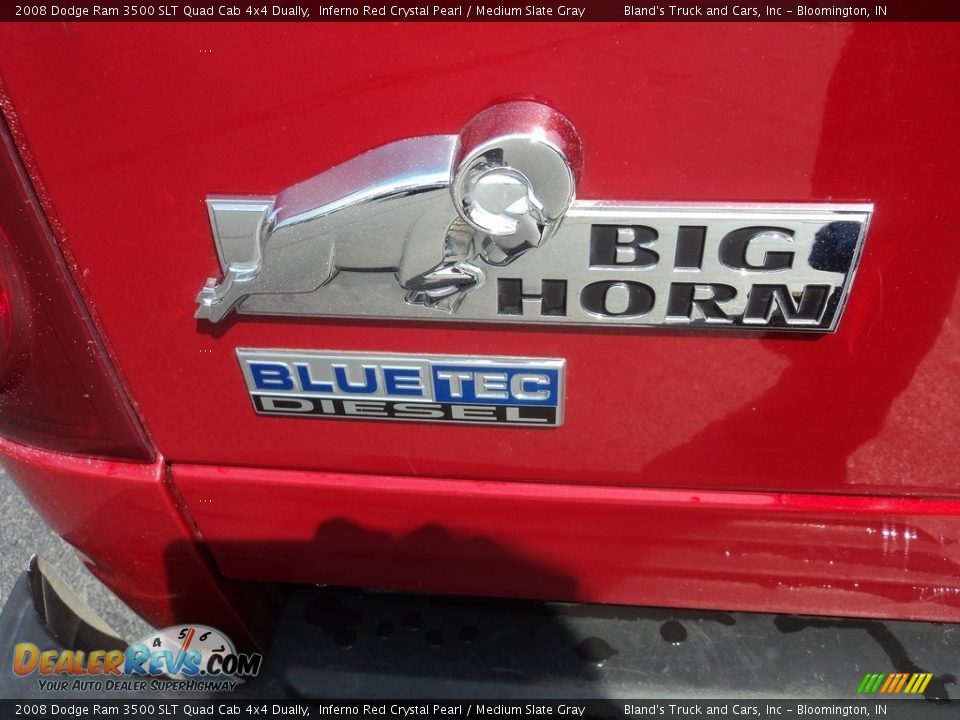 2008 Dodge Ram 3500 SLT Quad Cab 4x4 Dually Inferno Red Crystal Pearl / Medium Slate Gray Photo #29