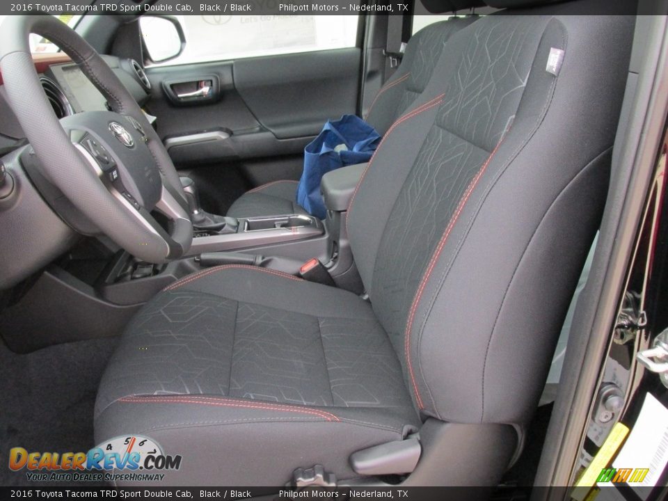 Front Seat of 2016 Toyota Tacoma TRD Sport Double Cab Photo #23