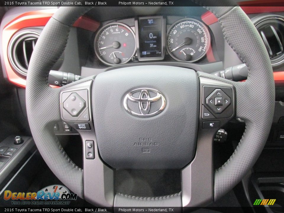 2016 Toyota Tacoma TRD Sport Double Cab Steering Wheel Photo #33