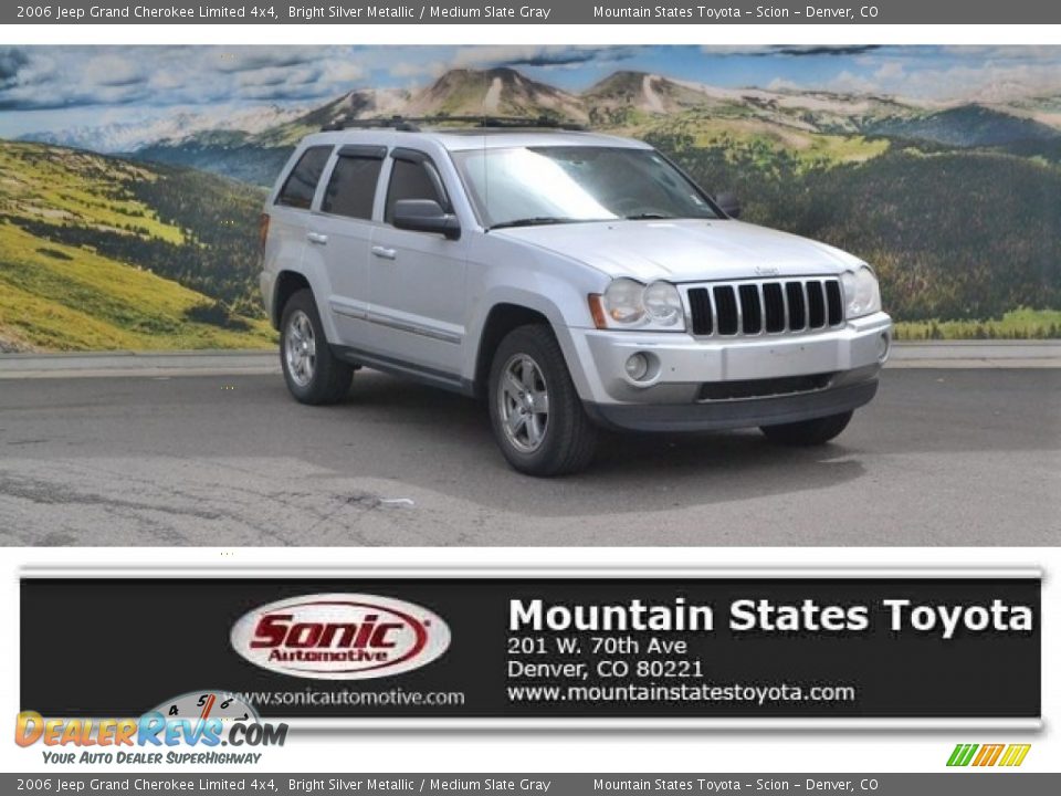 2006 Jeep Grand Cherokee Limited 4x4 Bright Silver Metallic / Medium Slate Gray Photo #1