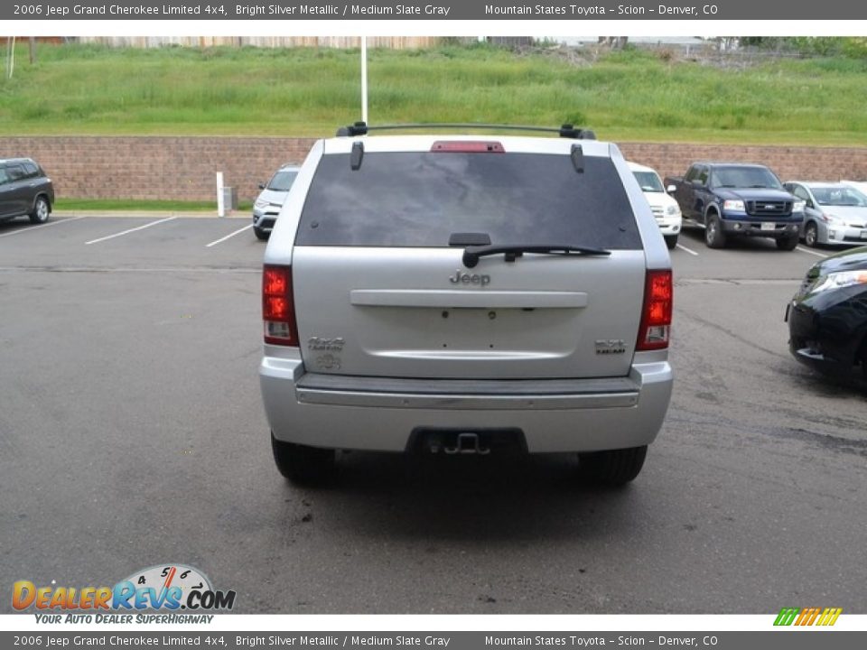 2006 Jeep Grand Cherokee Limited 4x4 Bright Silver Metallic / Medium Slate Gray Photo #3
