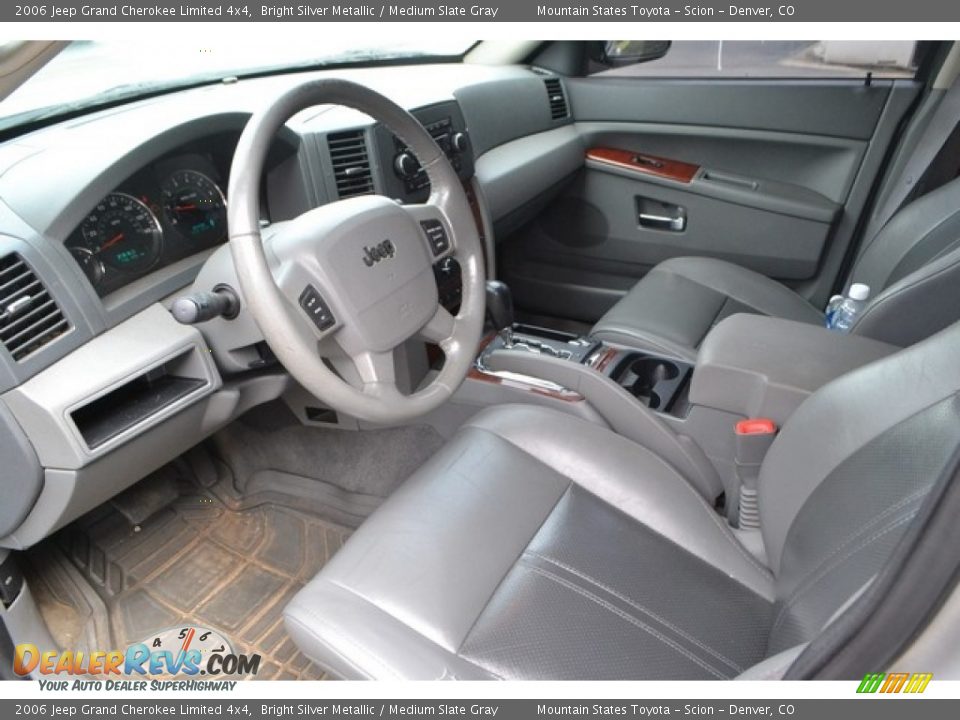 2006 Jeep Grand Cherokee Limited 4x4 Bright Silver Metallic / Medium Slate Gray Photo #7