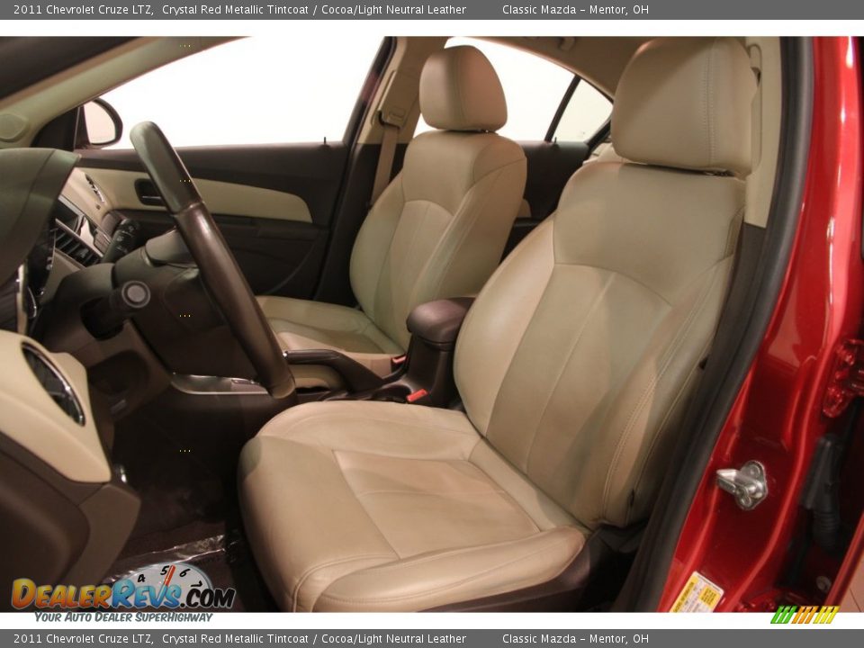 2011 Chevrolet Cruze LTZ Crystal Red Metallic Tintcoat / Cocoa/Light Neutral Leather Photo #5