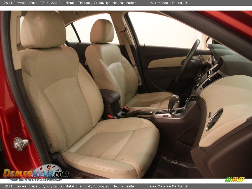 2011 Chevrolet Cruze LTZ Crystal Red Metallic Tintcoat / Cocoa/Light Neutral Leather Photo #11