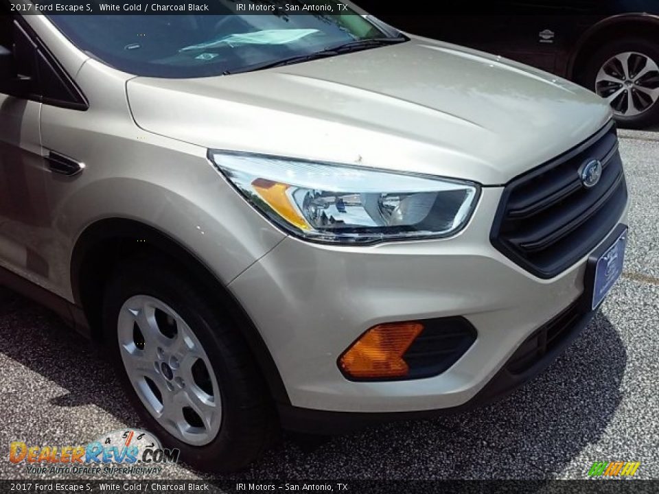 2017 Ford Escape S White Gold / Charcoal Black Photo #2