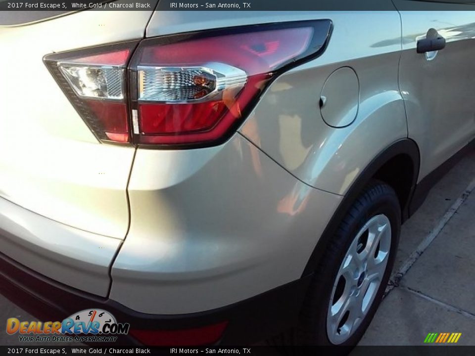 2017 Ford Escape S White Gold / Charcoal Black Photo #6