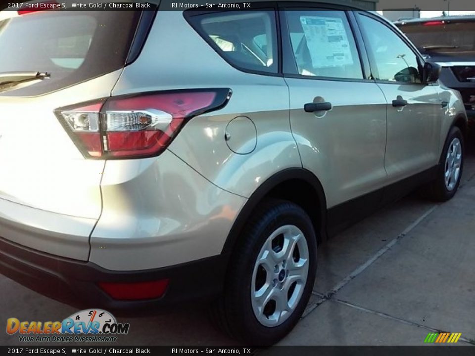 2017 Ford Escape S White Gold / Charcoal Black Photo #7