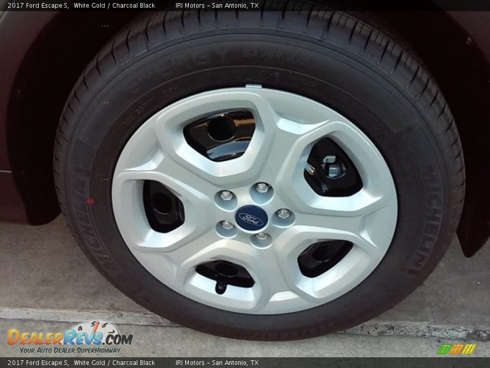 2017 Ford Escape S White Gold / Charcoal Black Photo #8