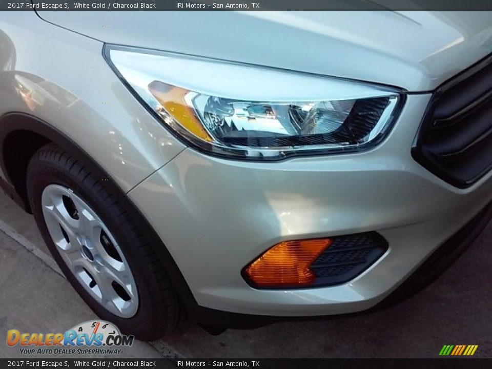 2017 Ford Escape S White Gold / Charcoal Black Photo #9