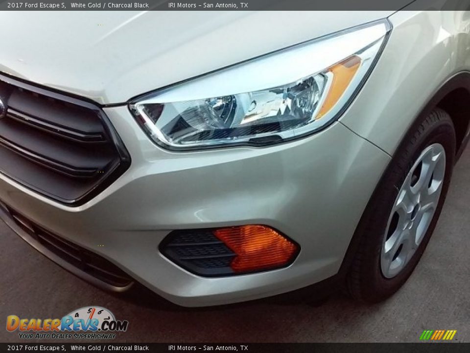 2017 Ford Escape S White Gold / Charcoal Black Photo #10
