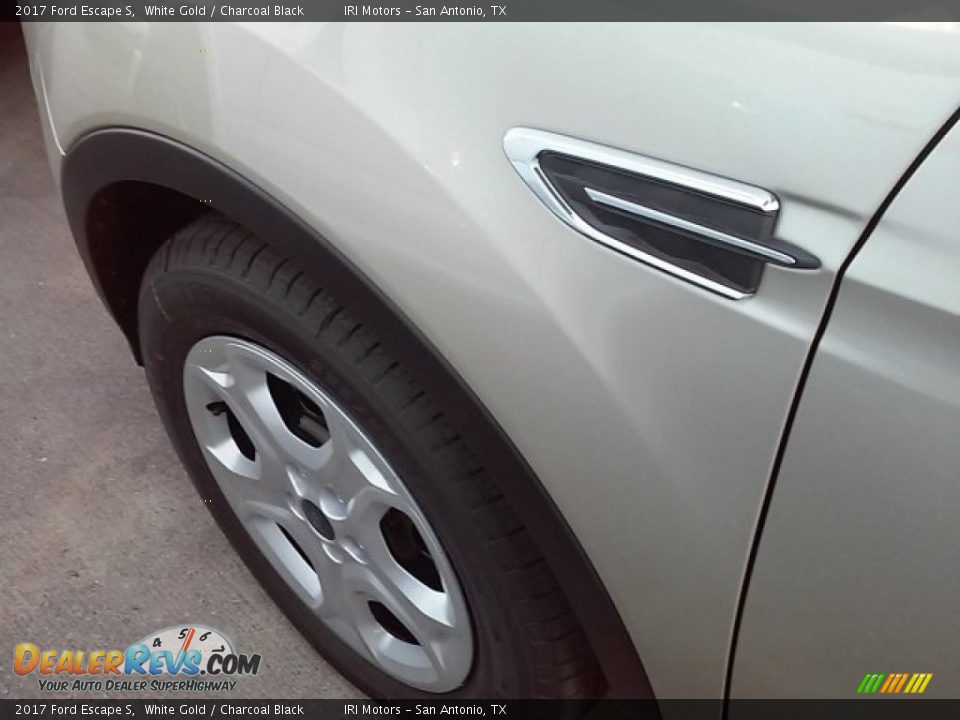 2017 Ford Escape S White Gold / Charcoal Black Photo #11