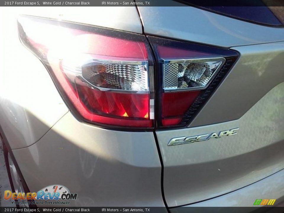 2017 Ford Escape S White Gold / Charcoal Black Photo #12