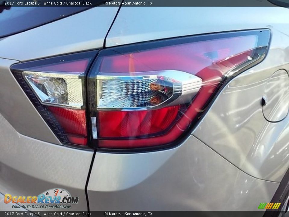 2017 Ford Escape S White Gold / Charcoal Black Photo #14