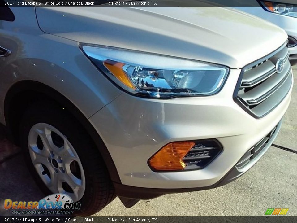 2017 Ford Escape S White Gold / Charcoal Black Photo #16