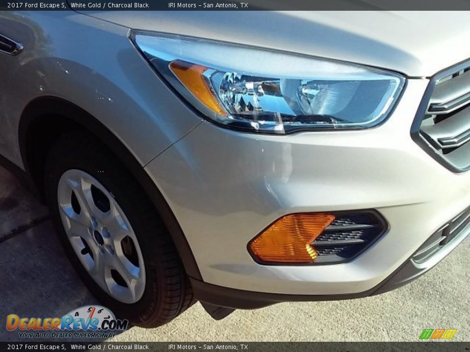 2017 Ford Escape S White Gold / Charcoal Black Photo #17