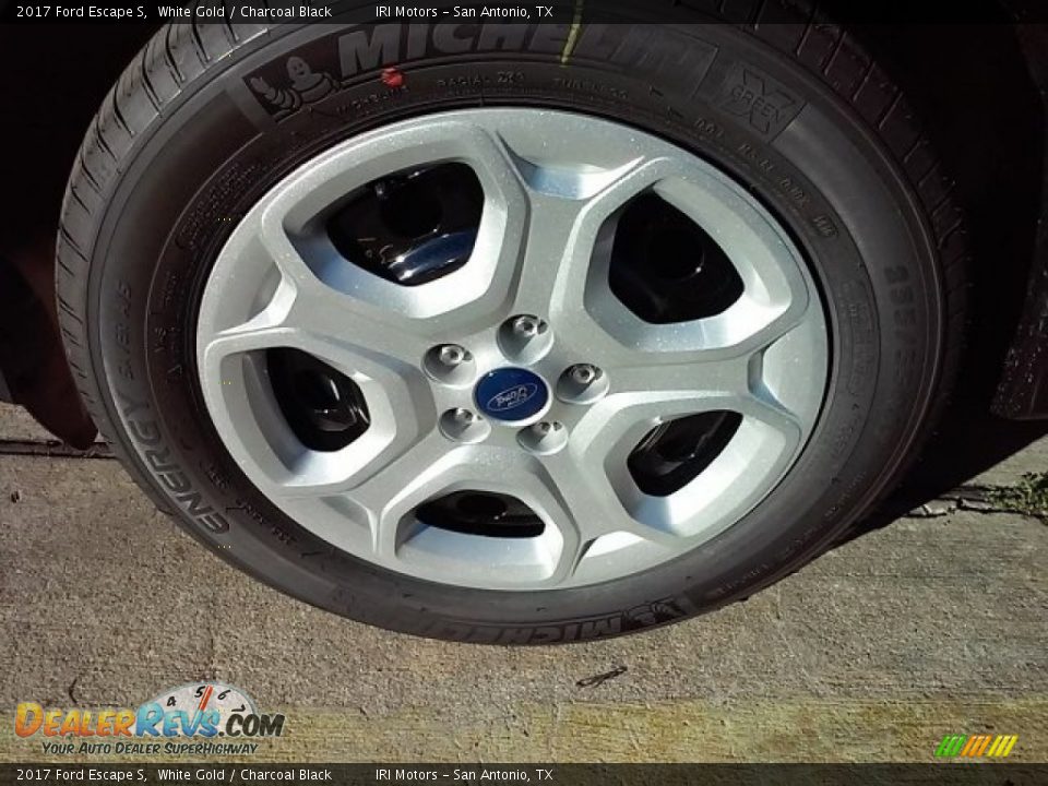 2017 Ford Escape S White Gold / Charcoal Black Photo #19