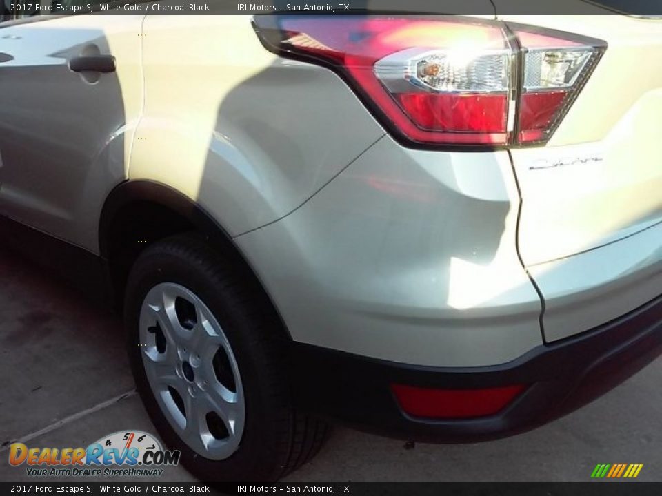2017 Ford Escape S White Gold / Charcoal Black Photo #20