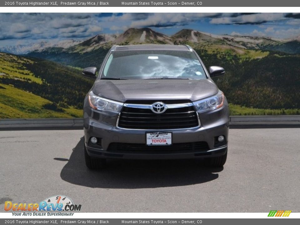 2016 Toyota Highlander XLE Predawn Gray Mica / Black Photo #2
