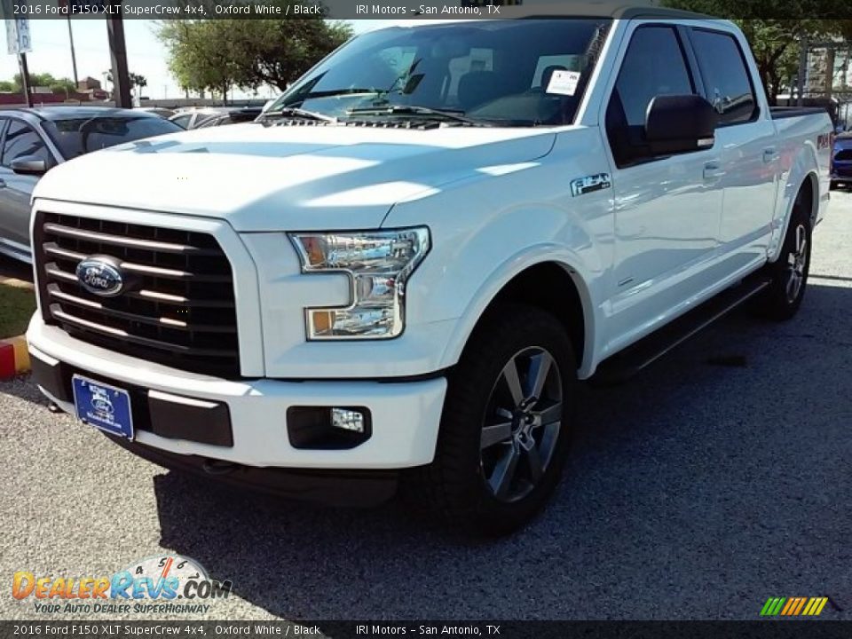 2016 Ford F150 XLT SuperCrew 4x4 Oxford White / Black Photo #16