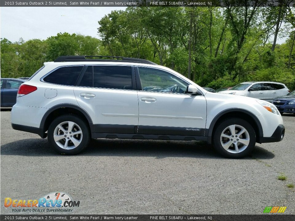 2013 Subaru Outback 2.5i Limited Satin White Pearl / Warm Ivory Leather Photo #3