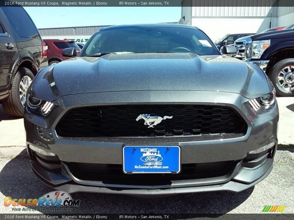 2016 Ford Mustang V6 Coupe Magnetic Metallic / Ebony Photo #6
