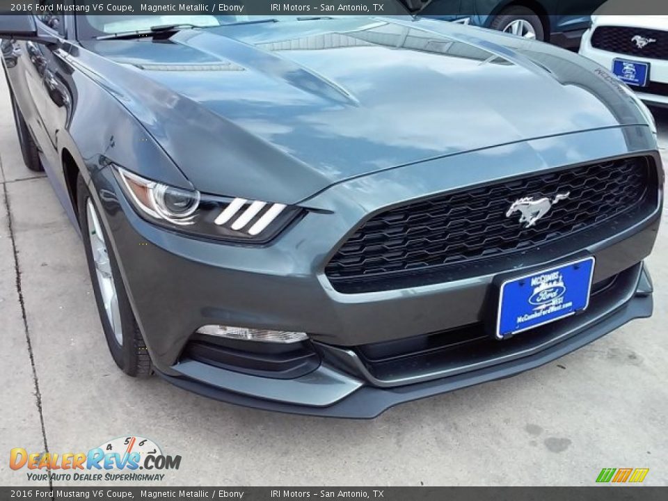 2016 Ford Mustang V6 Coupe Magnetic Metallic / Ebony Photo #3