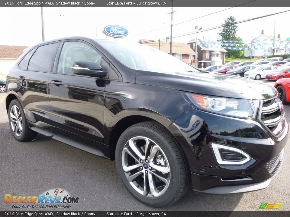 Front 3/4 View of 2016 Ford Edge Sport AWD Photo #3