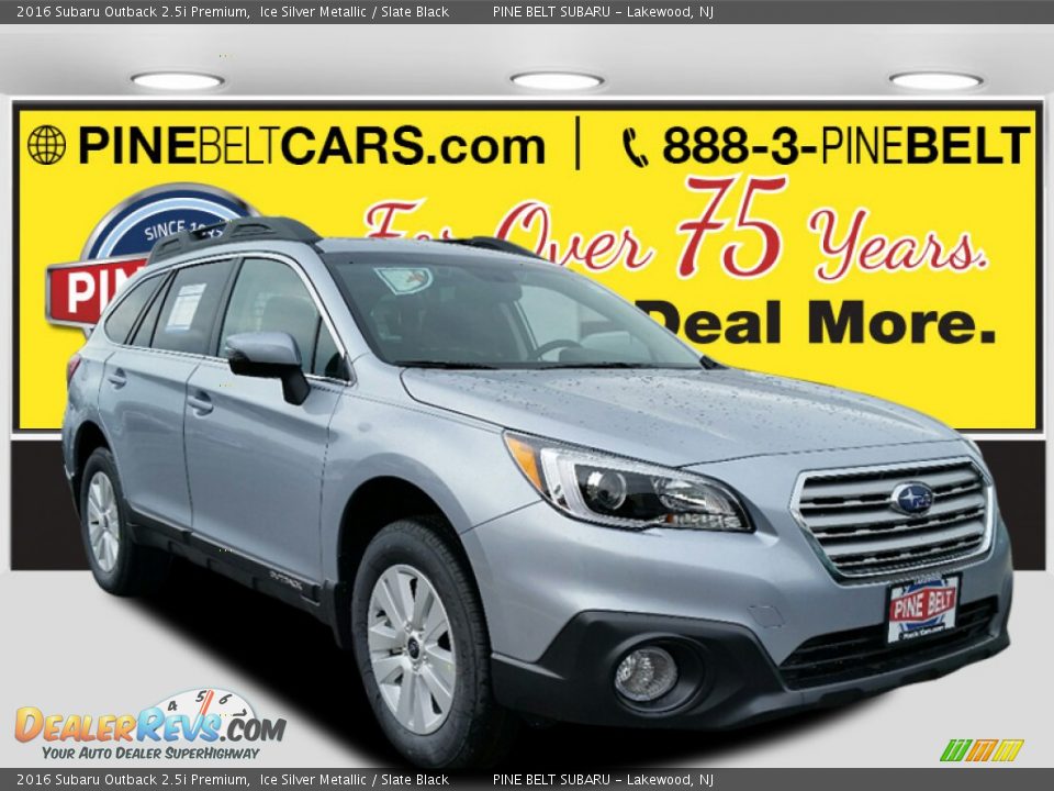 2016 Subaru Outback 2.5i Premium Ice Silver Metallic / Slate Black Photo #1