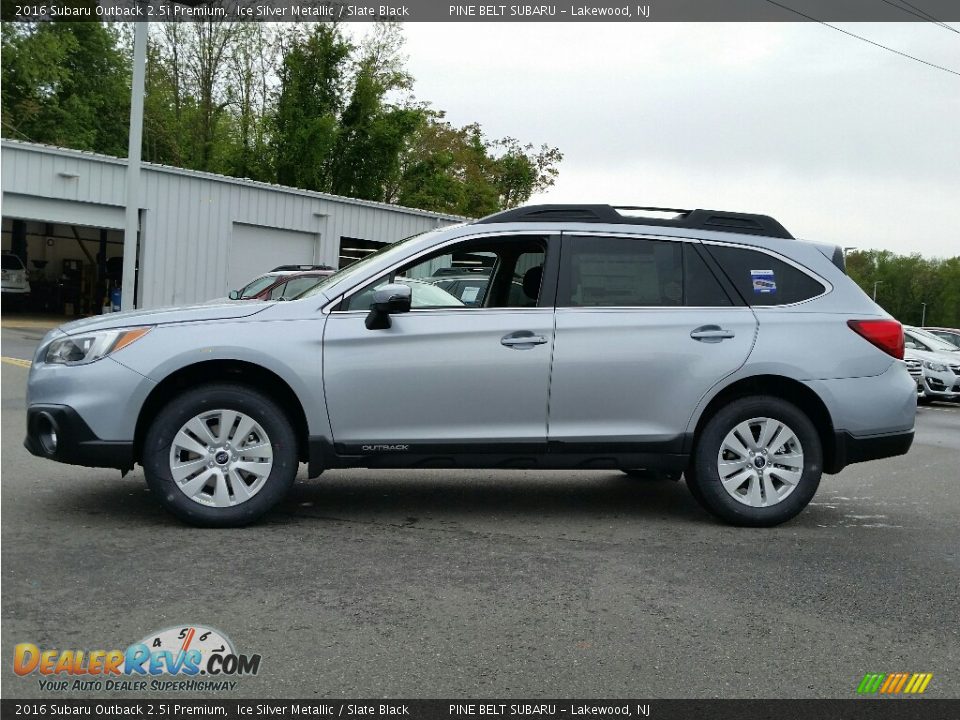 2016 Subaru Outback 2.5i Premium Ice Silver Metallic / Slate Black Photo #3