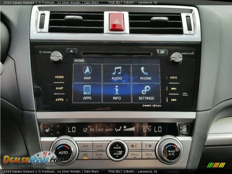 2016 Subaru Outback 2.5i Premium Ice Silver Metallic / Slate Black Photo #9