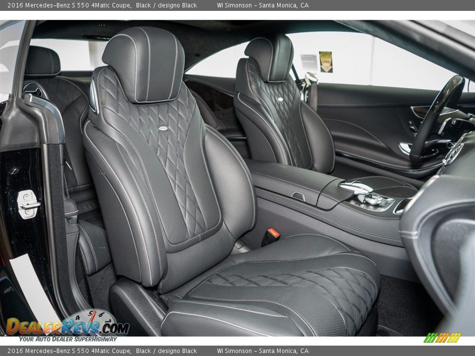 designo Black Interior - 2016 Mercedes-Benz S 550 4Matic Coupe Photo #2