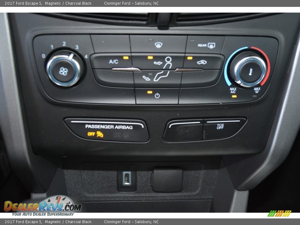 2017 Ford Escape S Magnetic / Charcoal Black Photo #13
