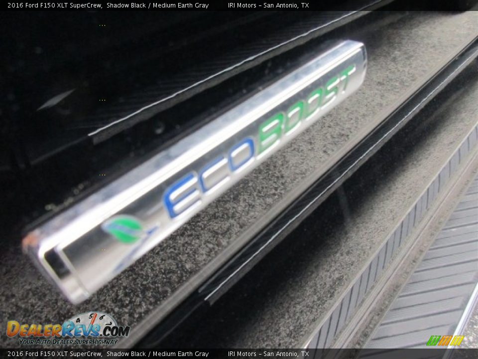 2016 Ford F150 XLT SuperCrew Shadow Black / Medium Earth Gray Photo #4