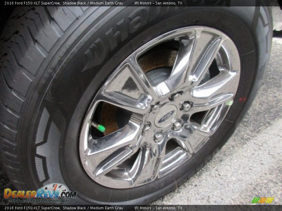 2016 Ford F150 XLT SuperCrew Shadow Black / Medium Earth Gray Photo #5