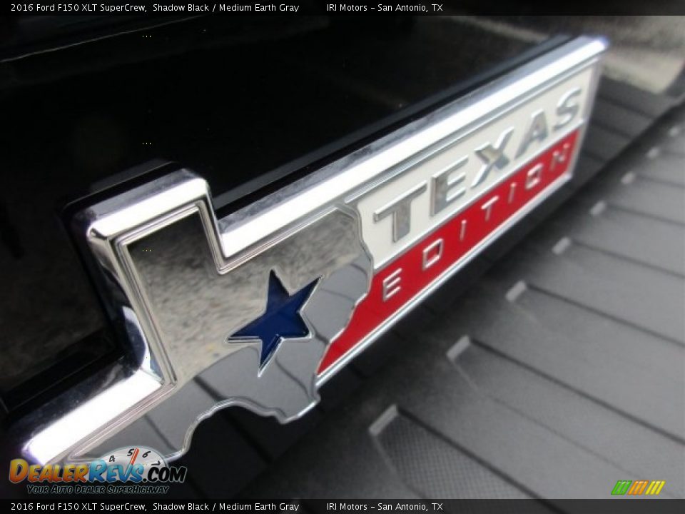 2016 Ford F150 XLT SuperCrew Shadow Black / Medium Earth Gray Photo #7