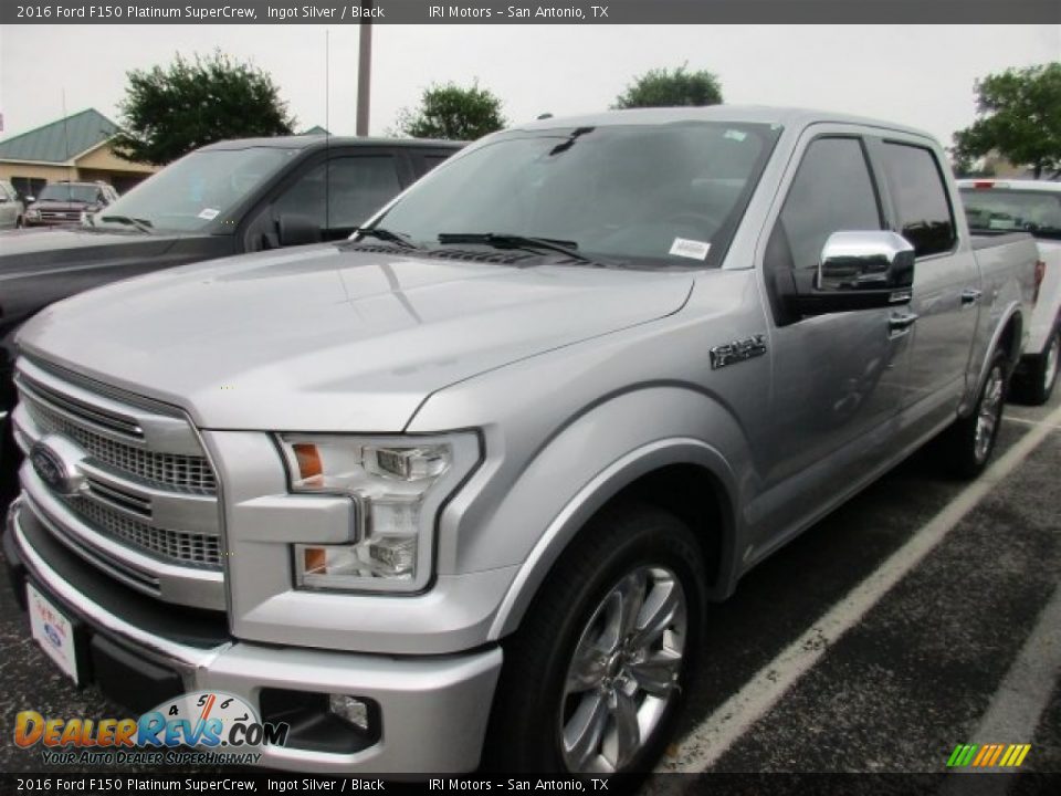 2016 Ford F150 Platinum SuperCrew Ingot Silver / Black Photo #2