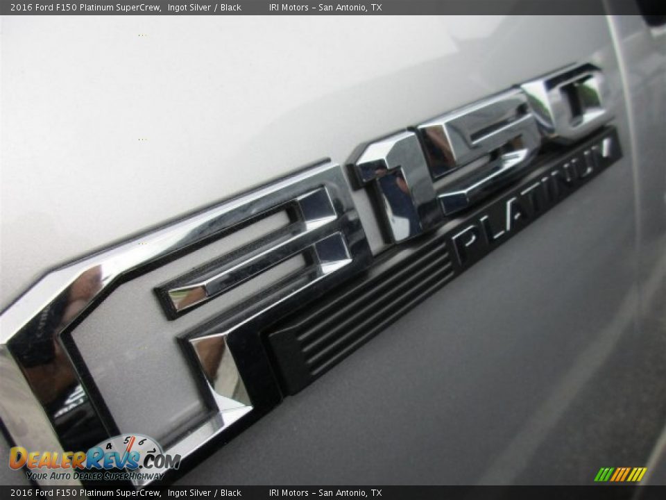 2016 Ford F150 Platinum SuperCrew Ingot Silver / Black Photo #3