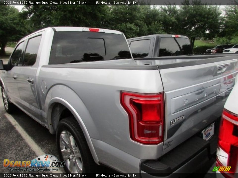 2016 Ford F150 Platinum SuperCrew Ingot Silver / Black Photo #5