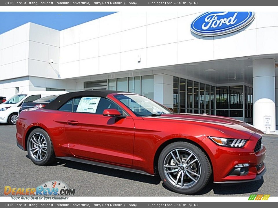 Ruby Red Metallic 2016 Ford Mustang EcoBoost Premium Convertible Photo #1