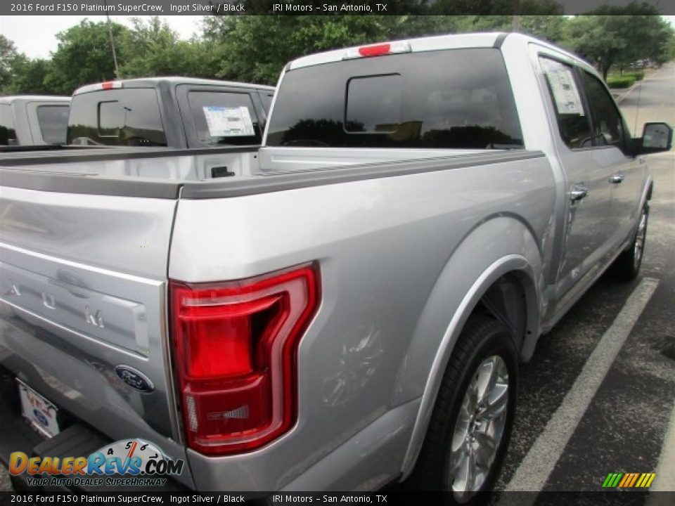 2016 Ford F150 Platinum SuperCrew Ingot Silver / Black Photo #7