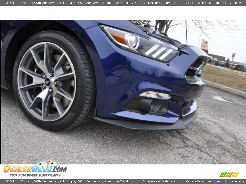 2015 Ford Mustang 50th Anniversary GT Coupe 50th Anniversary Kona Blue Metallic / 50th Anniversary Cashmere Photo #4