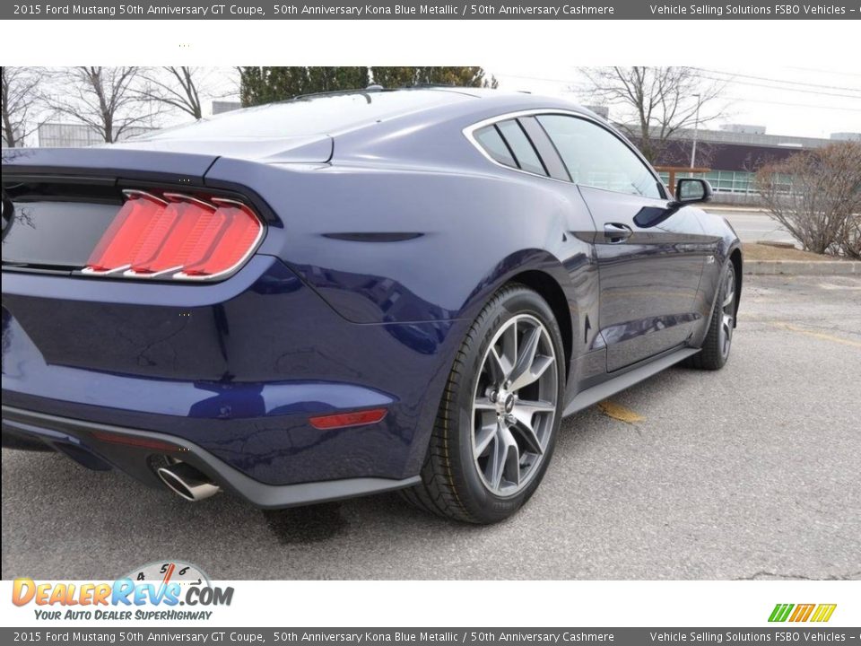 2015 Ford Mustang 50th Anniversary GT Coupe 50th Anniversary Kona Blue Metallic / 50th Anniversary Cashmere Photo #7