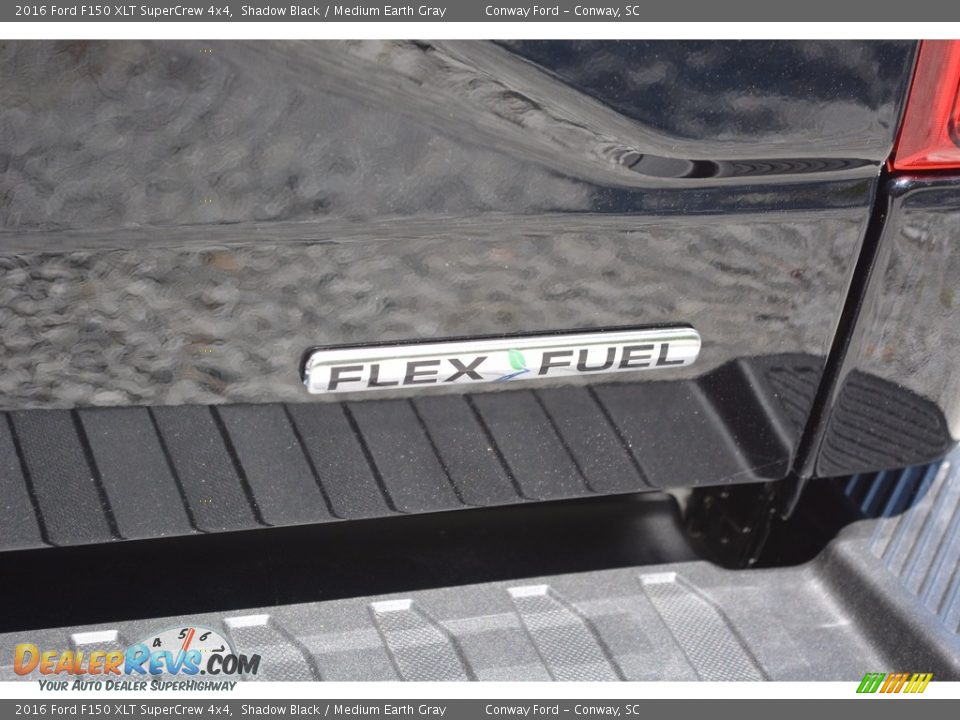 2016 Ford F150 XLT SuperCrew 4x4 Shadow Black / Medium Earth Gray Photo #5