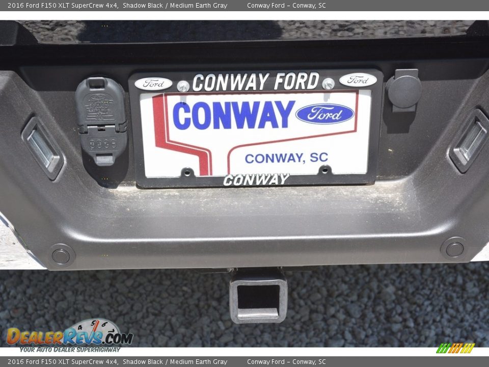 2016 Ford F150 XLT SuperCrew 4x4 Shadow Black / Medium Earth Gray Photo #6