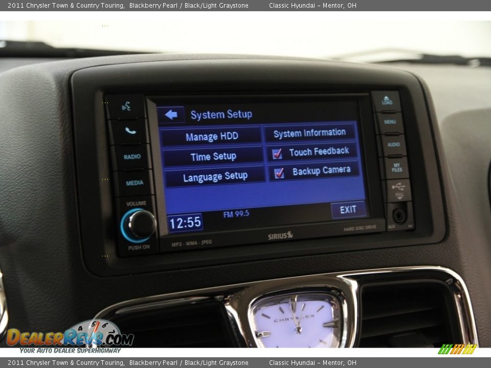 2011 Chrysler Town & Country Touring Blackberry Pearl / Black/Light Graystone Photo #10