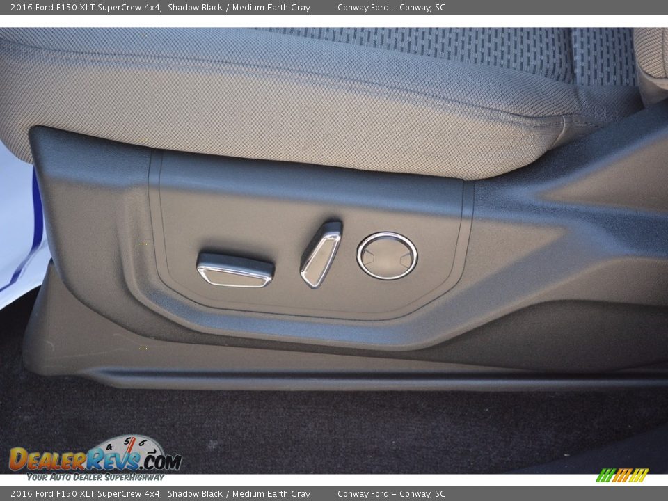 2016 Ford F150 XLT SuperCrew 4x4 Shadow Black / Medium Earth Gray Photo #18
