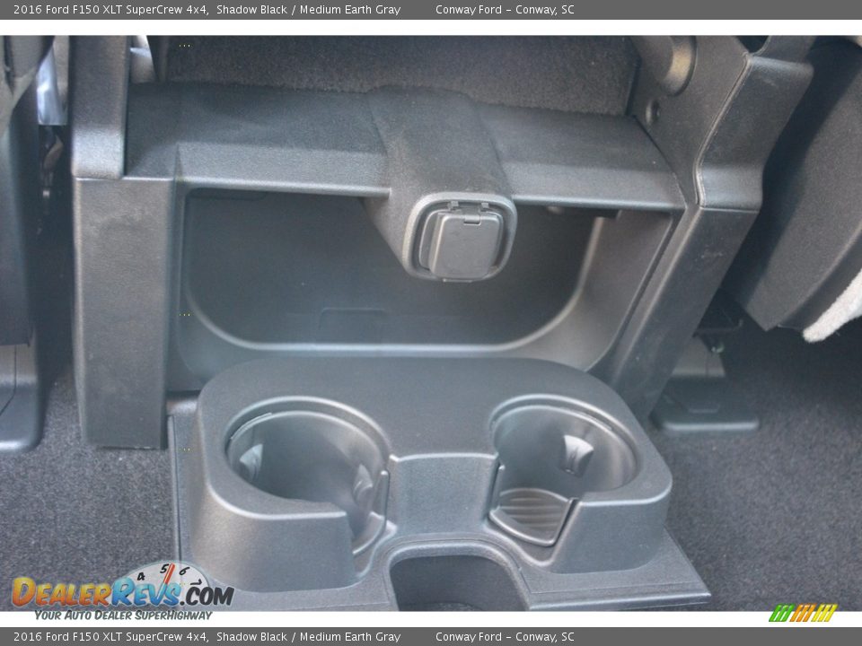 2016 Ford F150 XLT SuperCrew 4x4 Shadow Black / Medium Earth Gray Photo #23