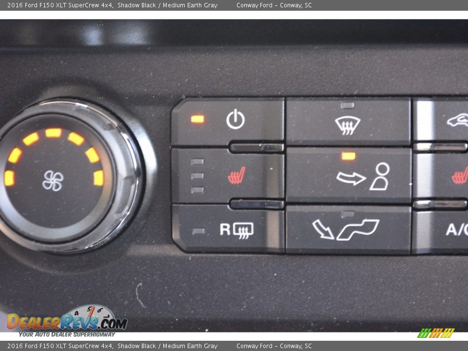 2016 Ford F150 XLT SuperCrew 4x4 Shadow Black / Medium Earth Gray Photo #35