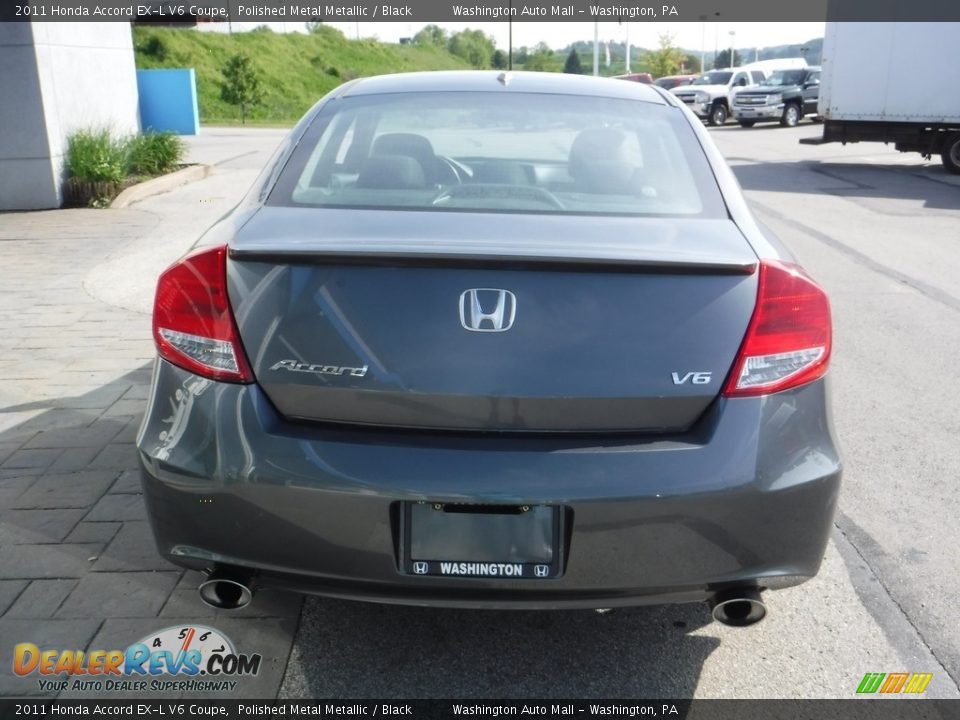 2011 Honda Accord EX-L V6 Coupe Polished Metal Metallic / Black Photo #8